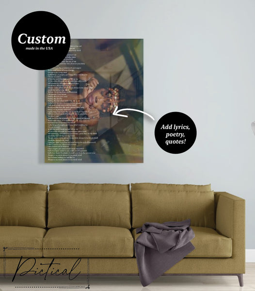 Acrylic Personalized Lyrics Photo - Pictical™