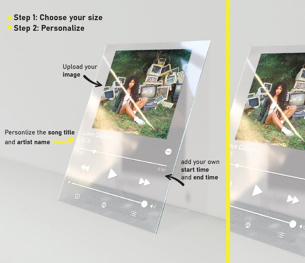 Personalized Acrylic Album Cover - APPLE MUSIC song - Pictical™