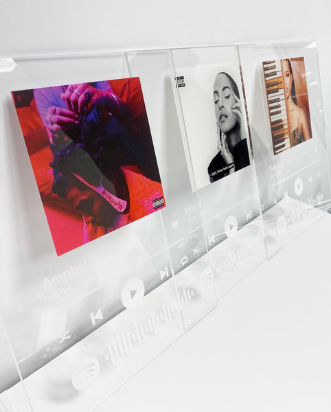 Custom glass album cover Spotify alicia keys snoh aalegra