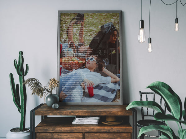 Acrylic Personalized Lyrics Photo - Pictical™