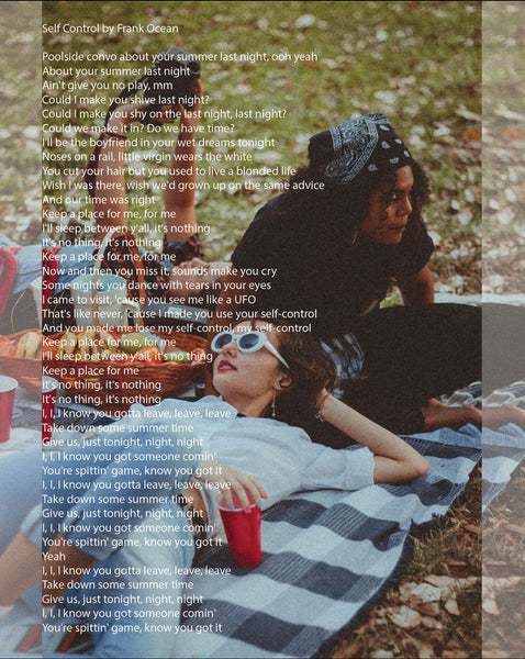 Acrylic Personalized Lyrics Photo - Pictical™