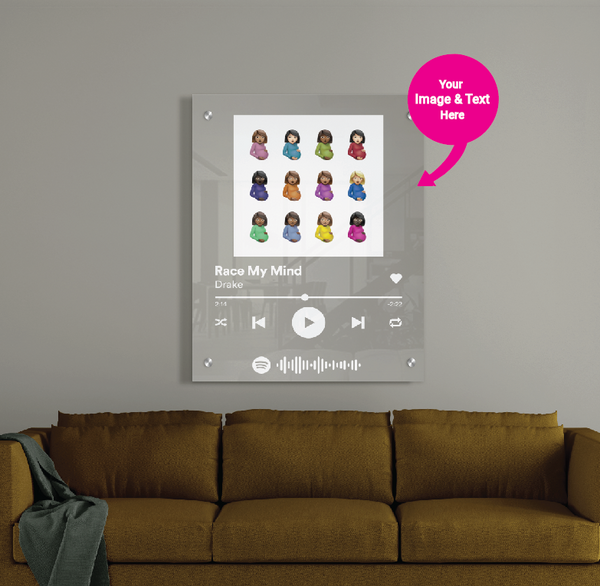 Limited Edition Custom Spotify Album Cover Scan + Play (12x18 and 18x24)  Pictical