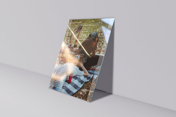 Acrylic Personalized Lyrics Photo - Pictical™