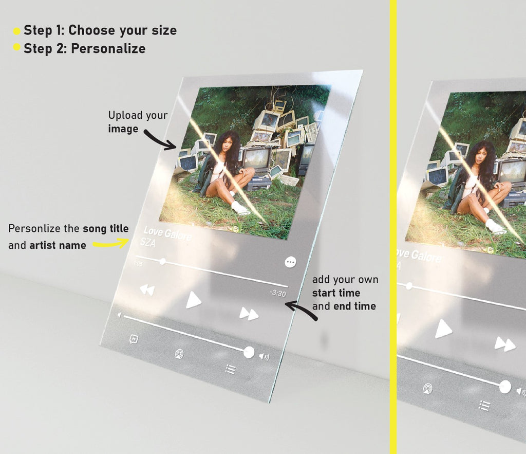 Personalized Acrylic Album Cover APPLE MUSIC song